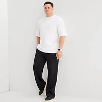 Shaquille O'Neal XLG™ Double Knit Mens Straight Mid Rise Classic Fit Big and Tall Track Pant