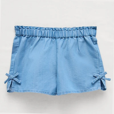 Okie Dokie Chambray Toddler & Little Girls Pull-On Short