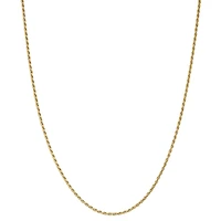 Children's 14K Yellow Gold over Silver Rope Chain Necklace