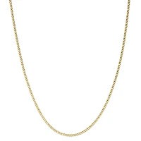 Children's 14K Yellow Gold over Silver Curb Chain Necklace