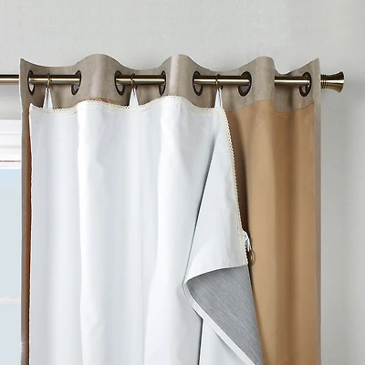 Thermaplus Ultimate Liner Energy Saving Noise Reduction Back Tab Curtain Liner
