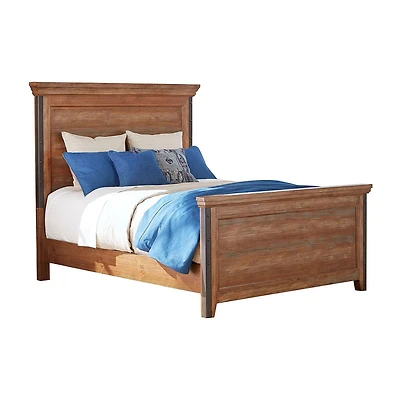 Intercon Furniture Taos Queen Panel Bed in Canyon Brown