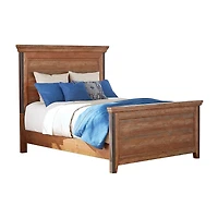 Intercon Furniture Taos Queen Panel Bed in Canyon Brown