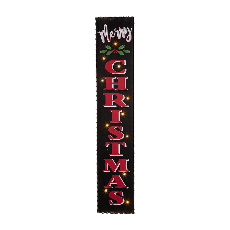 Glitzhome Wooden Christmas Porch Sign Christmas Porch Sign