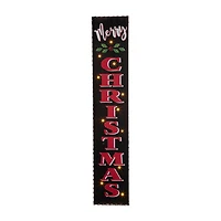 Glitzhome Wooden Christmas Porch Sign Christmas Porch Sign