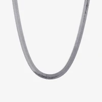 Silver Reflections Womens Pure Silver Over Brass 16 Inch Herringbone Chain Necklace