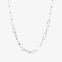 Silver Reflections Womens Pure Silver Over Brass Inch Link Chain Necklace