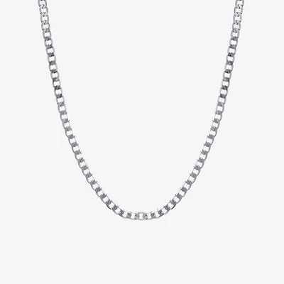Silver Reflections Womens Pure Silver Over Brass Inch Link Chain Necklace