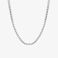 Silver Reflections Womens Pure Silver Over Brass Inch Link Chain Necklace