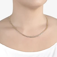 Silver Reflections Womens 14K Gold Over Brass 16 Inch Link Chain Necklace