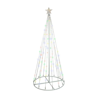 6' LED Color Changing Multiple Function Outdoor Show Cone Tree