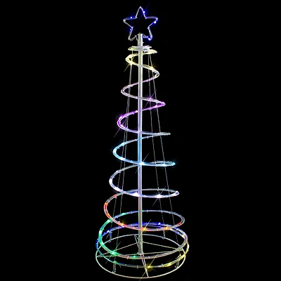 4' LED Color Changing Multiple Function Outdoor Spiral Christmas Tree