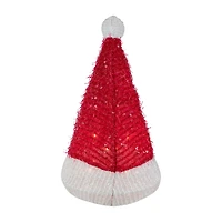 12.25'' Lighted Santa Hat Christmas Tree Topper  Clear Lights