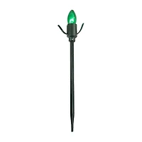 Set of 15 Lighted Red  Clear and Green C9 Christmas Pathway Marker Decor