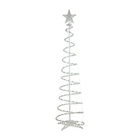 Set of 3 Green Lighted Spiral Christmas Trees  3'  4'  and 6'