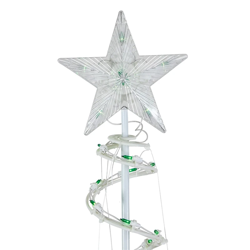 Set of 3 Green Lighted Spiral Christmas Trees 3' 4' and 6'