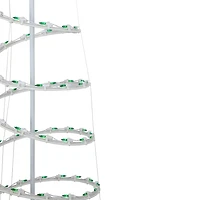 Set of 3 Green Lighted Spiral Christmas Trees  3'  4'  and 6'