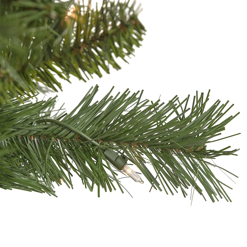 6.5' Pre-Lit Chatham Pine Artificial Christmas Tree Clear Lights