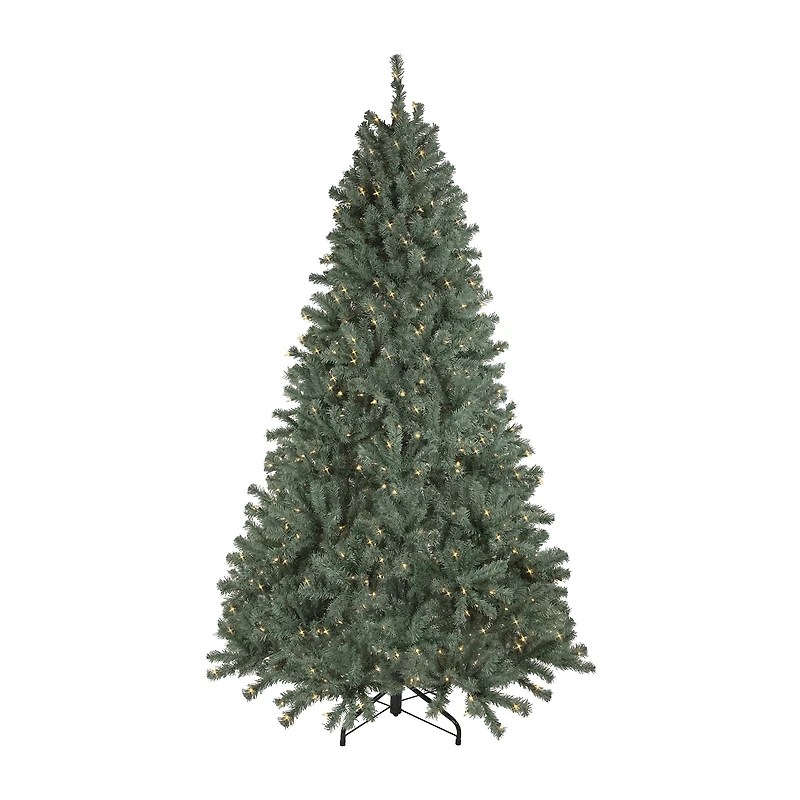 7.5' Pre-Lit Colorado Blue Spruce Artificial Christmas Tree Clear Lights
