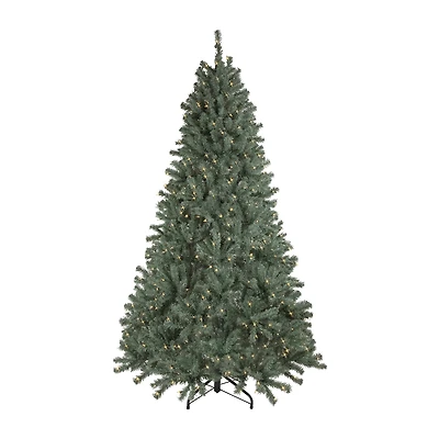 7.5' Pre-Lit Colorado Blue Spruce Artificial Christmas Tree Clear Lights