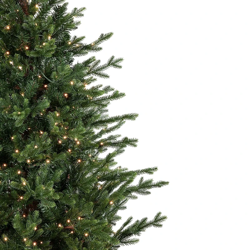 6' Pre-Lit Potted Deluxe Russian Pine Artificial Christmas Tree  Warm White LED Lights