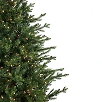 6' Pre-Lit Potted Deluxe Russian Pine Artificial Christmas Tree  Warm White LED Lights