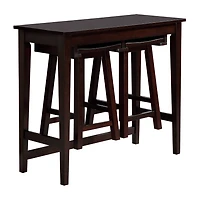 Furniture of America™ Comoe 3-pc. Counter Height Rectangular Dining Set