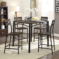 Furniture of America™ Alcon 5-pc. Counter Height Rectangular Dining Set
