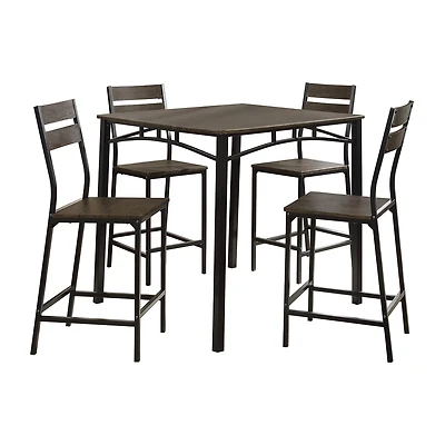Furniture of America™ Alcon 5-pc. Counter Height Rectangular Dining Set