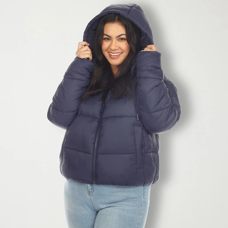 White Mark Womens Lightweight Plus Jacket