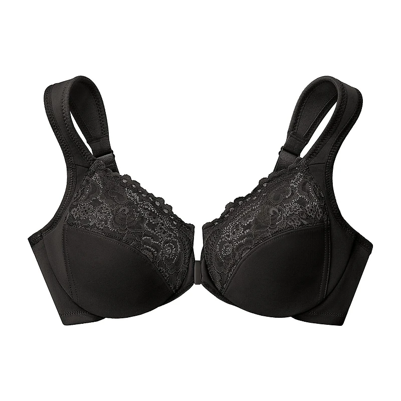 Glamorise Elegance Wonderwire® Front-Close Full Coverage Underwire Unlined Bra 1245