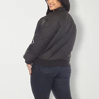 White Mark Womens Lightweight Plus Jacket