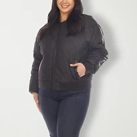 White Mark Womens Lightweight Plus Jacket