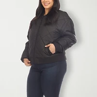 White Mark Womens Lightweight Plus Jacket