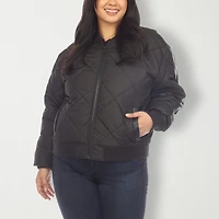 White Mark Womens Lightweight Plus Jacket