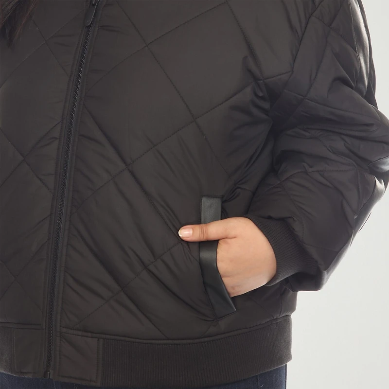 White Mark Womens Lightweight Plus Jacket