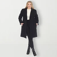 White Mark Womens Plus Lightweight Car Coat