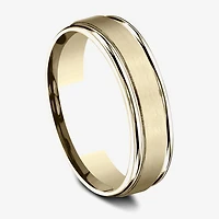 Mens 10K White Gold 6mm Band