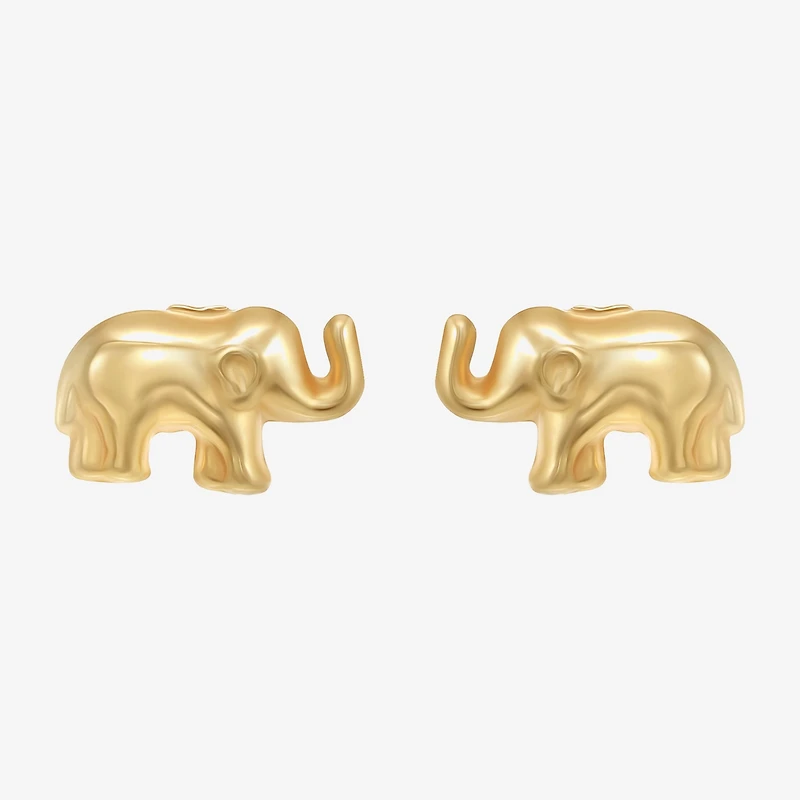 14K Gold 7.4mm Stud Earrings