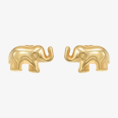 14K Gold 7.4mm Stud Earrings