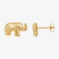 14K Gold 7.4mm Stud Earrings