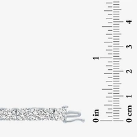 Womens Sapphire Sterling Silver Inch Tennis Necklace