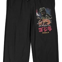 Godzilla Mens Fleece 1 Pair Pajama Pants