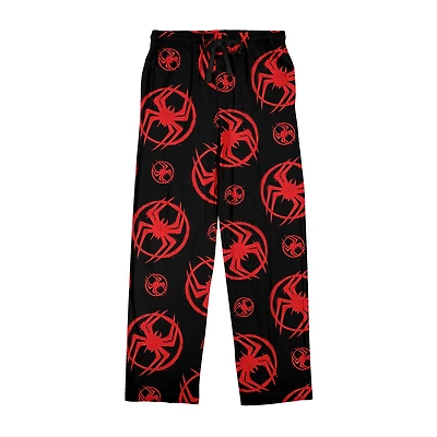 Spider-Man Miles Morales Mens Fleece 1 Pair Pajama Pants