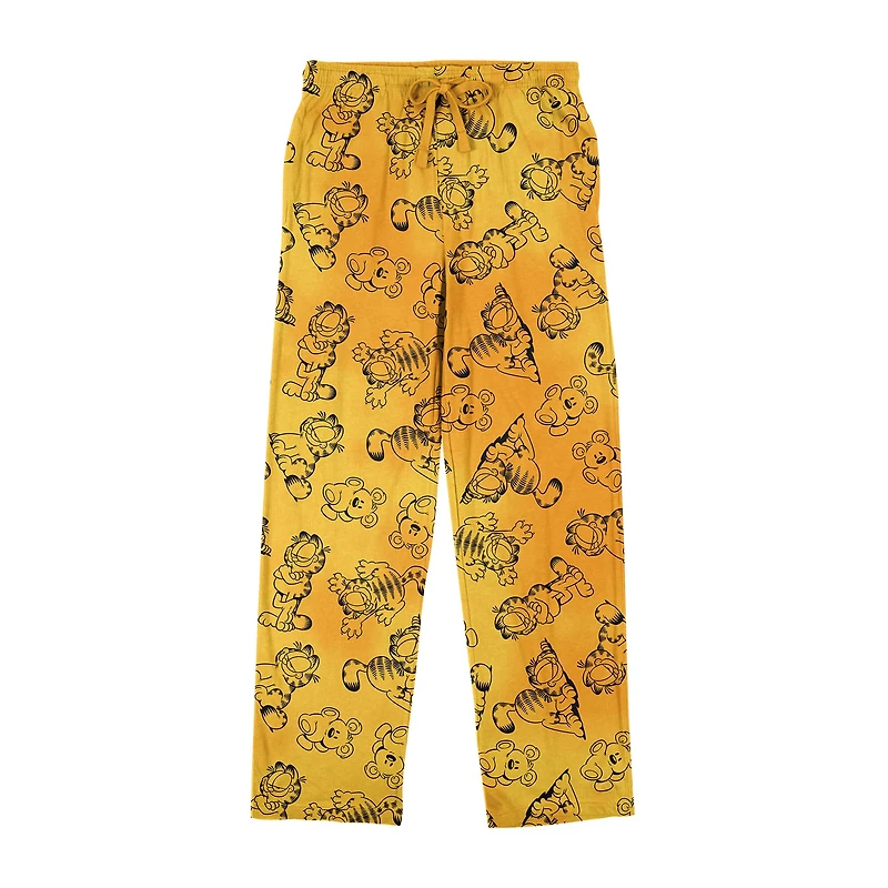 Garfield Mens Fleece 1 Pair Pajama Pants