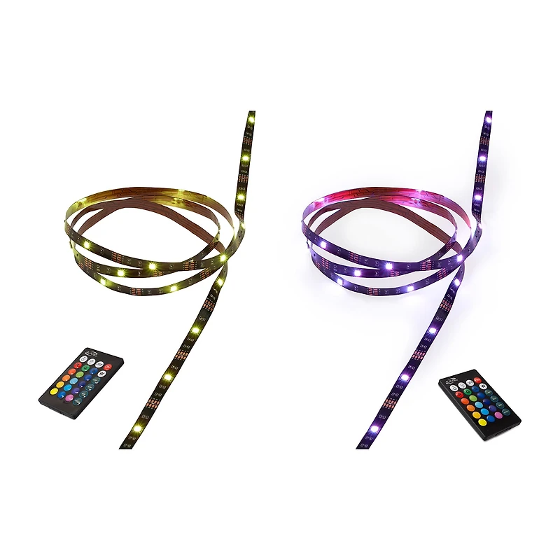 iLive 2-Pack 6.5ft. and 16ft. LED Strip Light