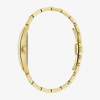Bulova Our Lady Of Guadalupe / Nuestra Señora De Guadalupe Mens Diamond Accent Gold Tone Stainless Steel Bracelet Watch 97d137