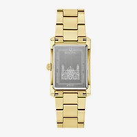 Bulova Our Lady Of Guadalupe / Nuestra Señora De Guadalupe Mens Diamond Accent Gold Tone Stainless Steel Bracelet Watch 97d137