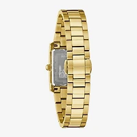 Bulova Our Lady Of Guadalupe / Nuestra Señora De Guadalupe Womens Diamond Accent Gold Tone Stainless Steel Bracelet Watch 97p169