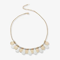 a.n.a Two Tone Womens 16 Inch Collar Necklace